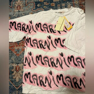 Marni all over print design tee shirt